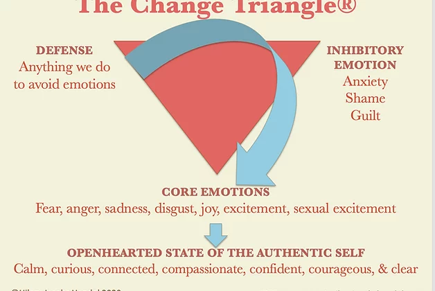 How I use the change triangle as I cope with depression and MDD